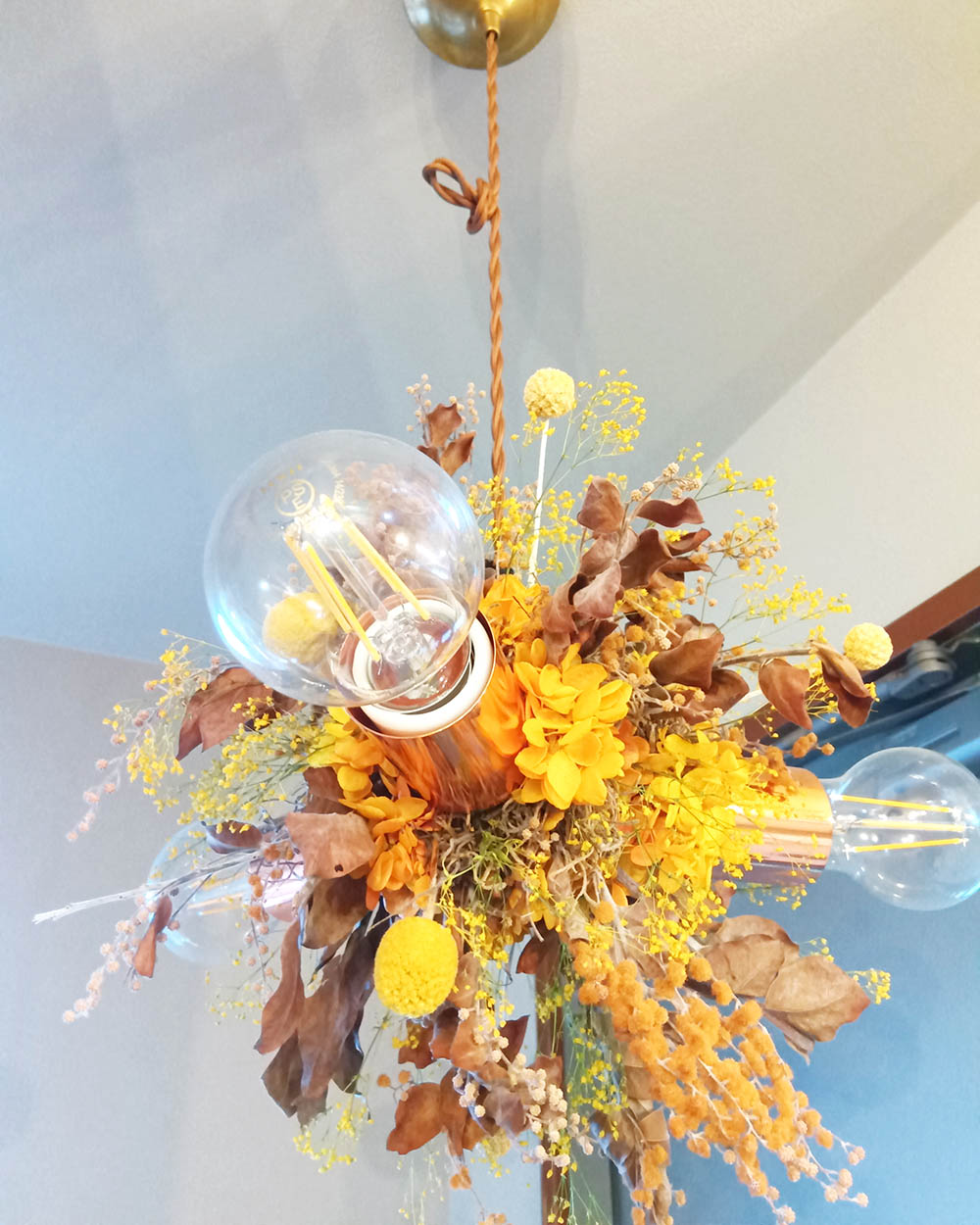 ミモザ・ビリーボタン・カスミ草